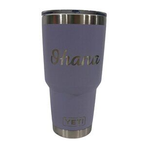 Yeti 30 Oz Tumbler‎ Purple Stainless Steel With Lid Mommy & Ohana Design